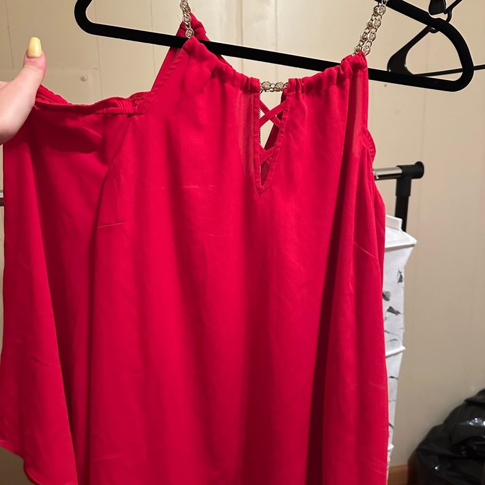 Thalia Sodi Red Blouse